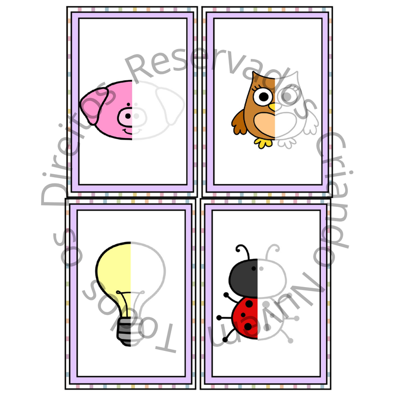 14 Cards de Simetria e  14 Cards de Pintura