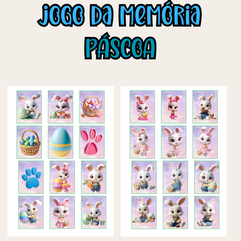 Combo com 8 materiais: Páscoa 2025