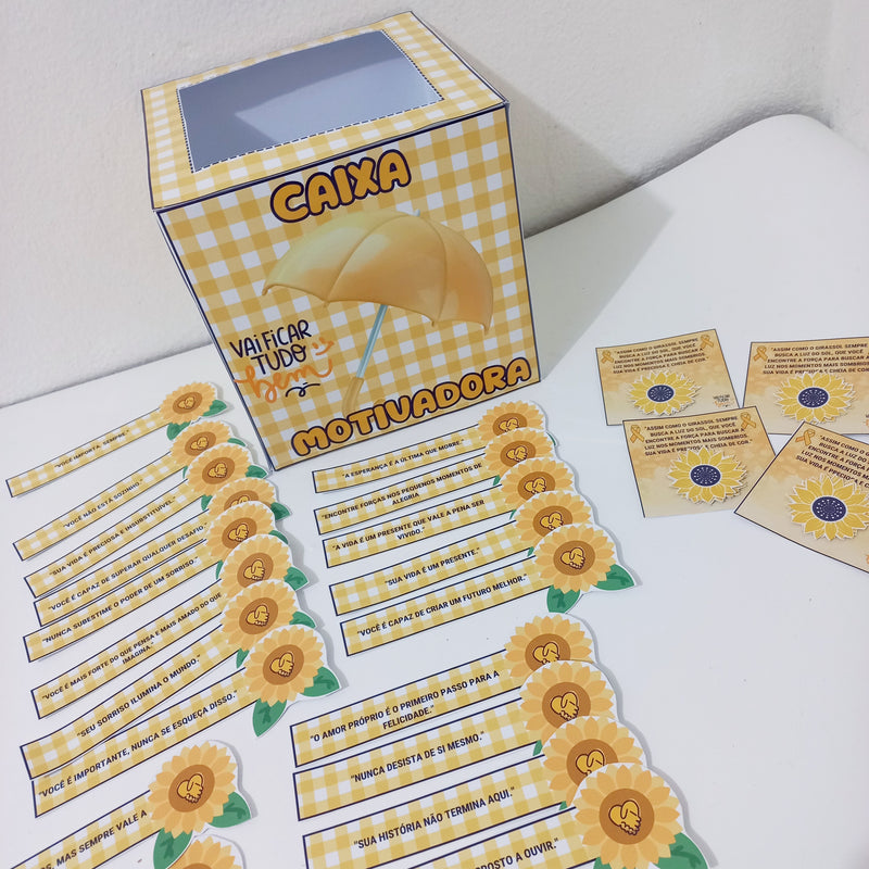Caixa Motivadora + Painel – Especial Setembro Amarelo