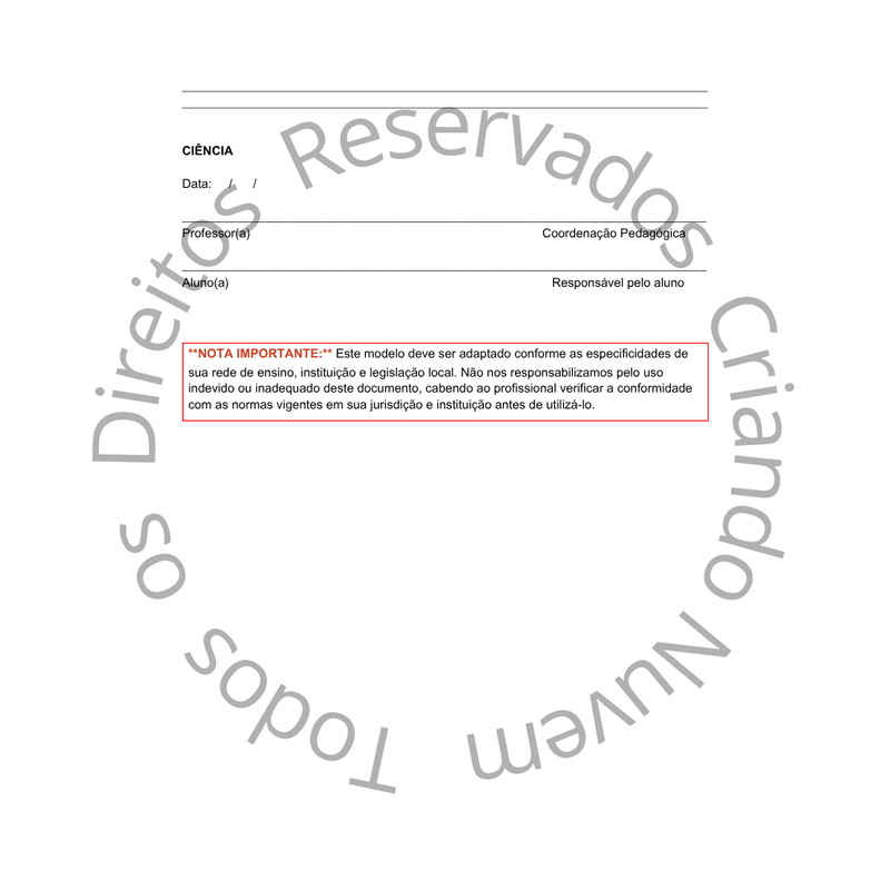 3 Modelos de documentos/relatórios essenciais