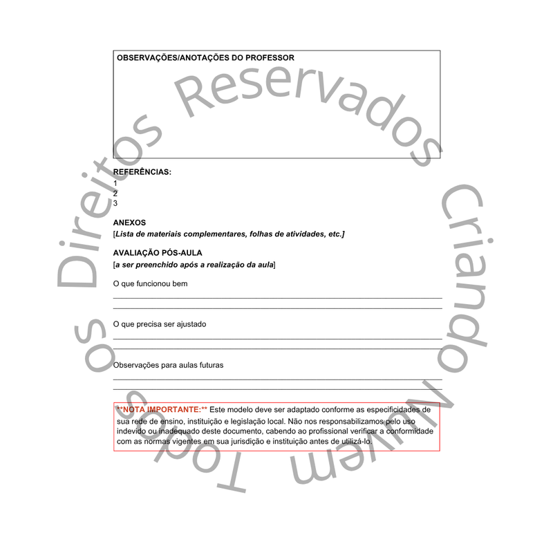 3 Modelos de documentos/relatórios essenciais