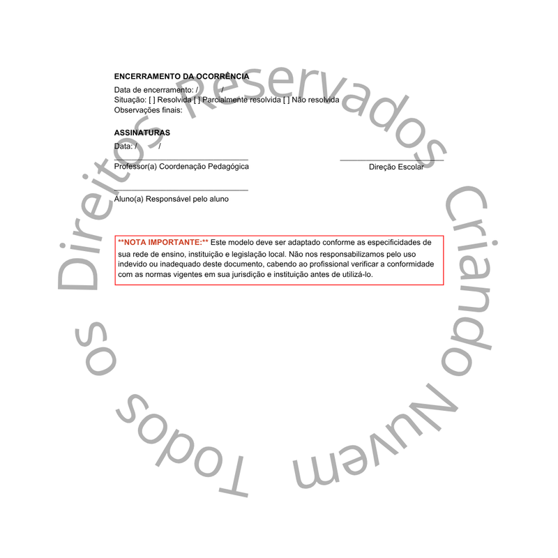 3 Modelos de documentos/relatórios essenciais
