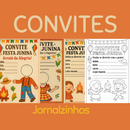 Convites - Festa Junina - Versão Jornais