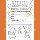 Convites - Festa Junina - Versão Jornais