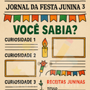 Jornal da Festa Junina - incentivo a produção textual