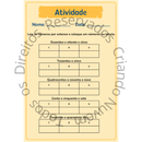 Apostila - Aprendendo as Centenas, Dezenas e Unidades – Atividade + Quadro de valor posicional (em dois tamanhos)