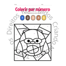 Colorir com números - desenvolvendo habilidades essenciais!
