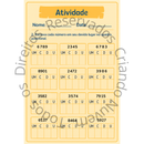 Apostila - Aprendendo as Centenas, Dezenas e Unidades – Atividade + Quadro de valor posicional (em dois tamanhos)