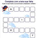 Complete com a Letra que Falta - Super-Heróis
