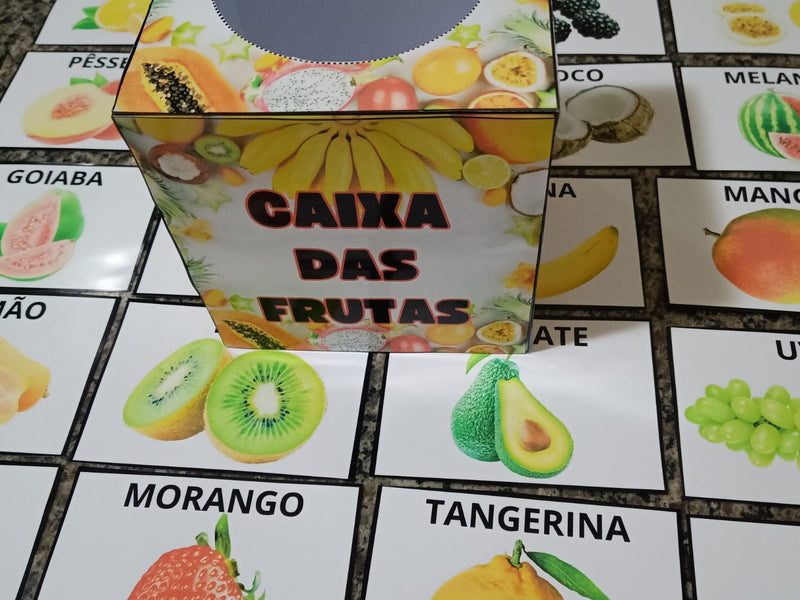 Caixa das Frutas – Jogo educativo com cartões ilustrados