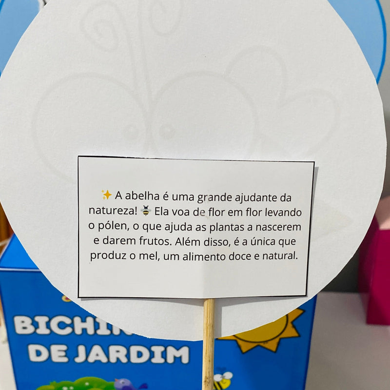 Caixa Bichinhos de Jardim - 8 bichinhos com textinhos!