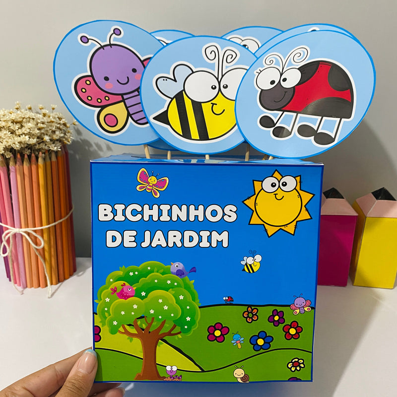 Caixa Bichinhos de Jardim - 8 bichinhos com textinhos!
