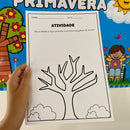 Painel Encantado da Primavera + atividade prática + coroas temáticas! Transforme sua sala em um ambiente cheio de cor, alegria e vida