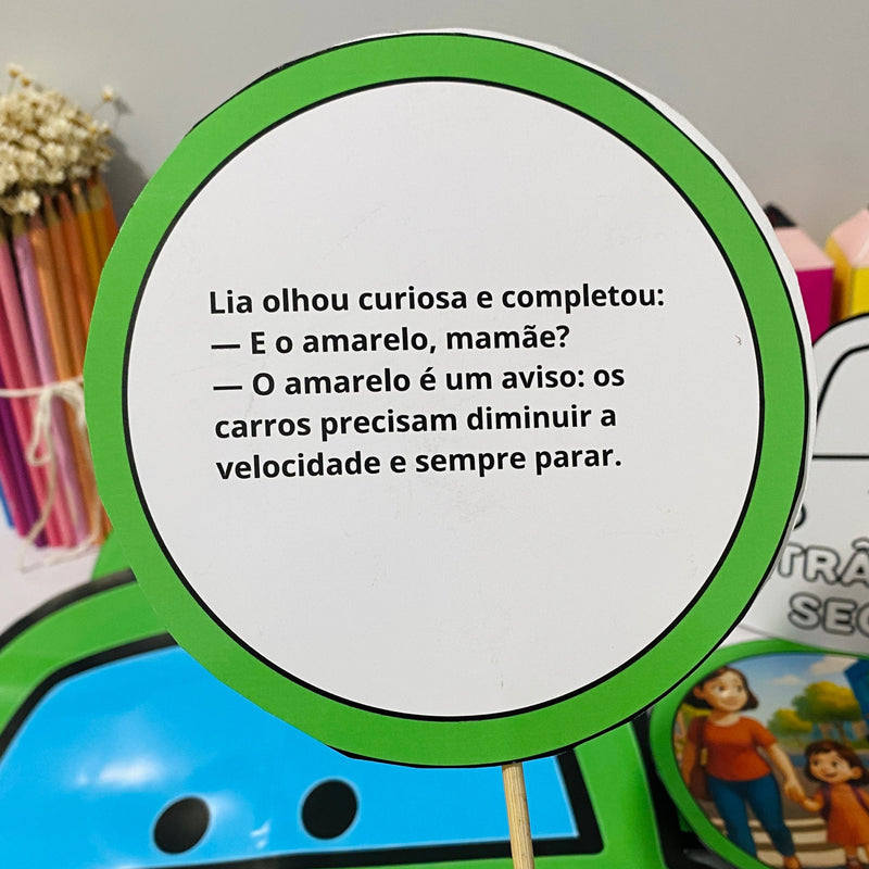 Sacola da Cidadania no Trânsito + coroa e cards ilustrados!