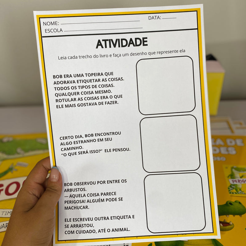 Sequência Didática – Livro Perigoso - uma ótima oportunidade para trabalhar com as crianças valores essenciais como amizade e o poder das palavras.