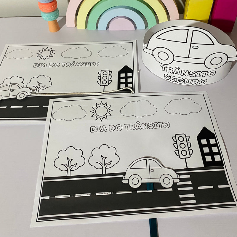 Educação no Trânsito – Dia do Trânsito - Com carrinho interativo e coroa!