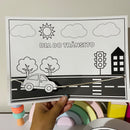 Educação no Trânsito – Dia do Trânsito - Com carrinho interativo e coroa!