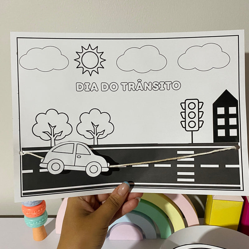 Educação no Trânsito – Dia do Trânsito - Com carrinho interativo e coroa!