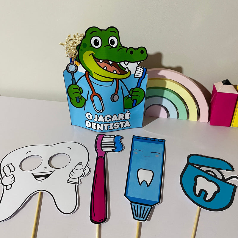 Luva - O Jacaré Dentista - ensinando higiene bucal de forma lúdica, divertida e musical!!
