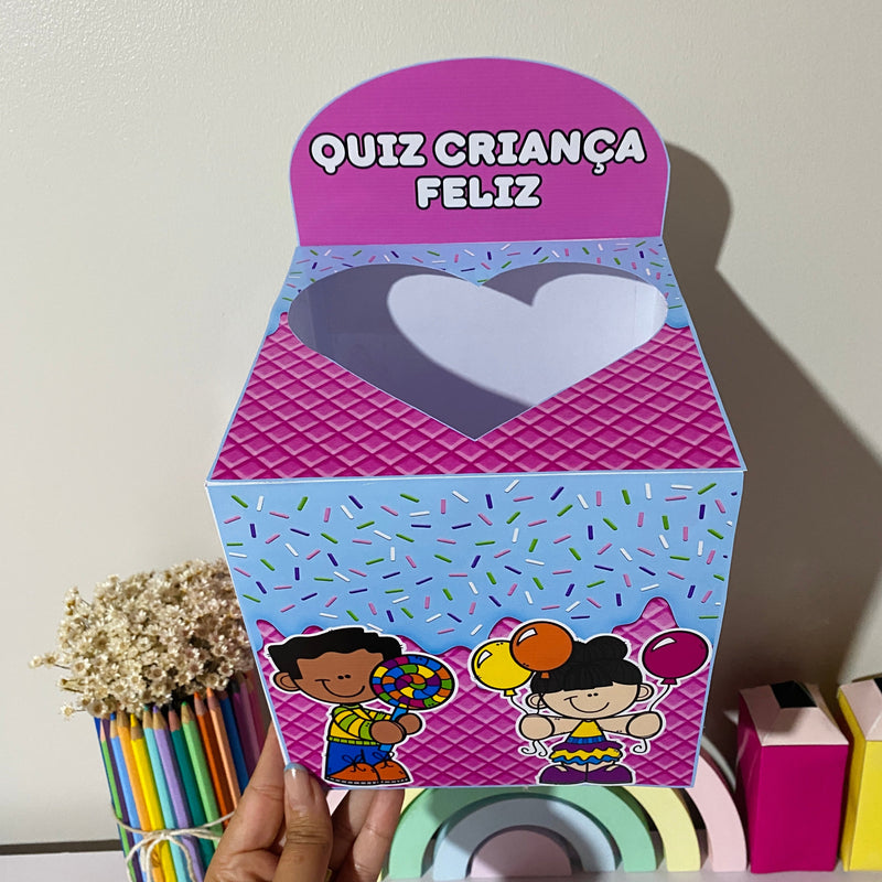Quiz Criança Feliz – 20 fichas - ensinar: amizade, respeito e empatia de forma leve e divertida.