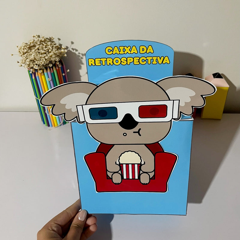 Caixa da Retrospectiva Escolar – Encerramento Mágico do Ano!