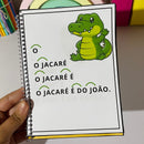 Caderno de Leitura – Primeiros Passos para Ler com Encanto! 26 frases curtas.