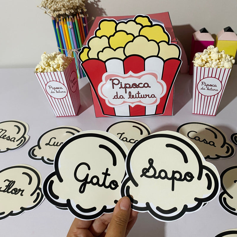 Pipoca da Leitura – Um Jeito Divertido de Encantar com as Palavras!