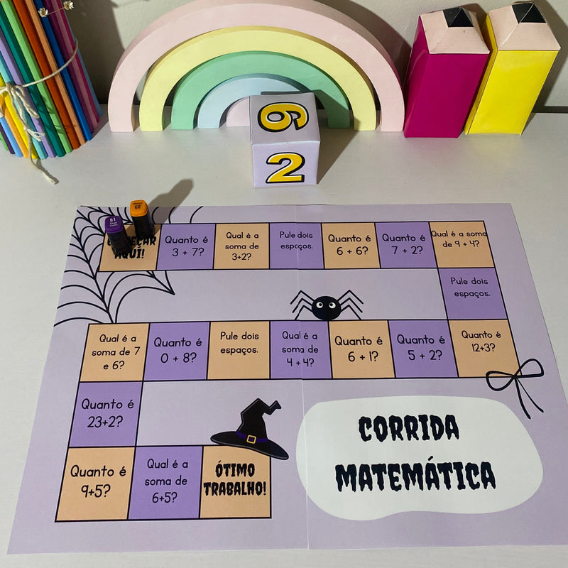🎃 Corrida Matemática – Tema Halloween 👻