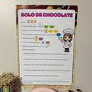 Painel Ampliado + Atividades – Receita de Bolo de Chocolate