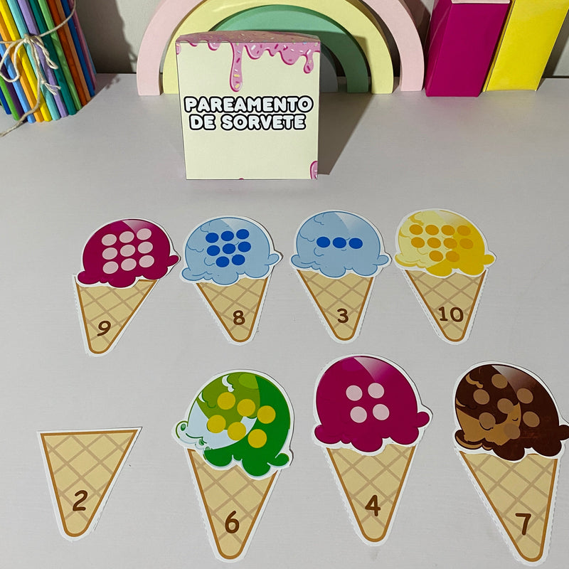 Atividade “Pareamento com Sorvete” – Diversão que Desenvolve!