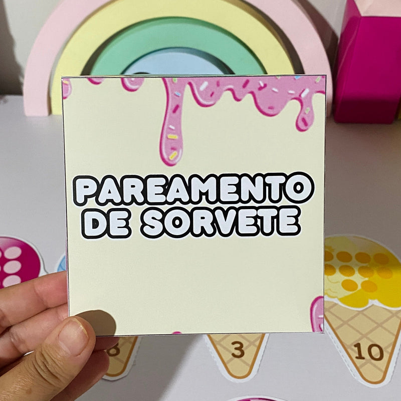 Atividade “Pareamento com Sorvete” – Diversão que Desenvolve!
