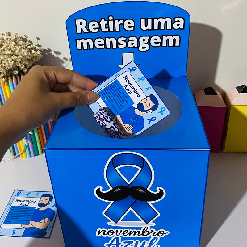 Caixa Novembro Azul – Conscientização com Significado 💙