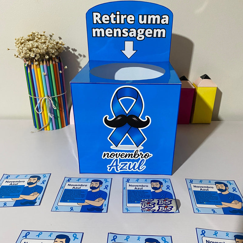 Caixa Novembro Azul – Conscientização com Significado 💙