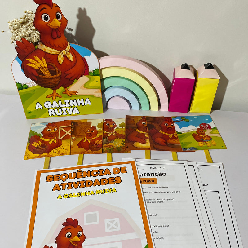 Luva - A Galinha Ruiva – História, Valores e Diversão em um Só Material!