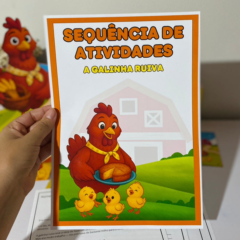 Luva - A Galinha Ruiva – História, Valores e Diversão em um Só Material!