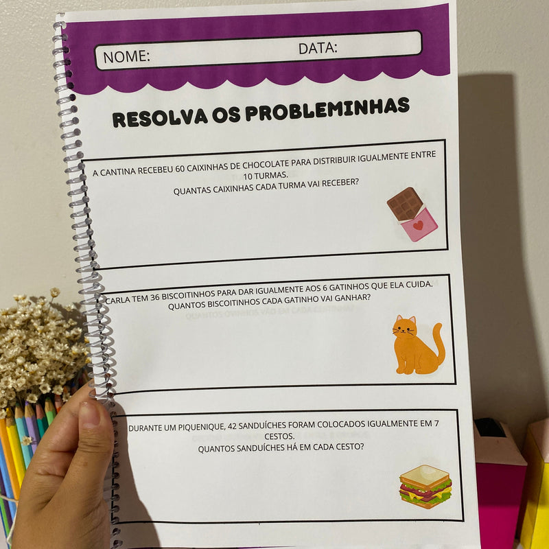 30 Probleminhas de Divisão para o 3º e 4º ano do Ensino Fundamental