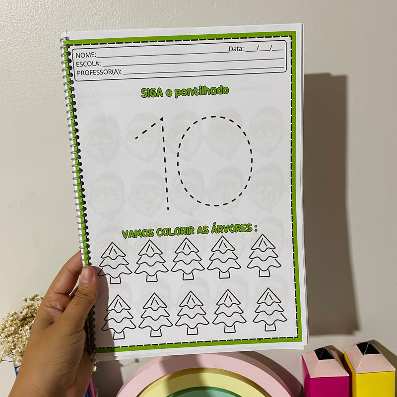 Apostila de Matemática – Tema Natal - 30 págs.  - Educação Infantil🎅🎄