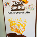 Painel Interativo - Fogueira de Festa Junina com 3 Tamanhos