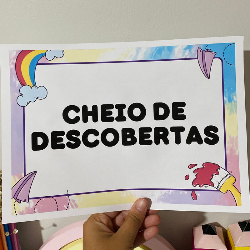 16 Plaquinhas de Apresentação – Encerramento Escolar