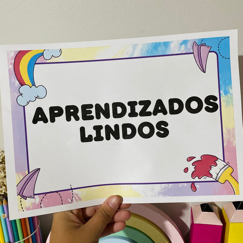 16 Plaquinhas de Apresentação – Encerramento Escolar