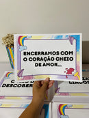 16 Plaquinhas de Apresentação – Encerramento Escolar