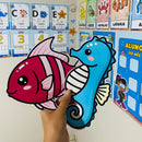 Kit Sala – Fundo do Mar - 124 páginas -  Transforme sua sala em um verdadeiro mergulho encantado!