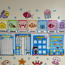 Kit Sala – Fundo do Mar - 124 páginas -  Transforme sua sala em um verdadeiro mergulho encantado!