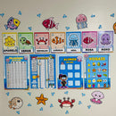 Kit Sala – Fundo do Mar - 124 páginas -  Transforme sua sala em um verdadeiro mergulho encantado!