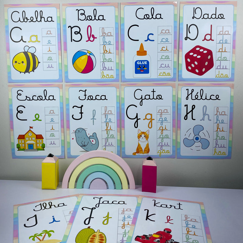 Alfabeto Cursivo de Parede