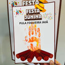 Painel Interativo - Fogueira de Festa Junina com 3 Tamanhos