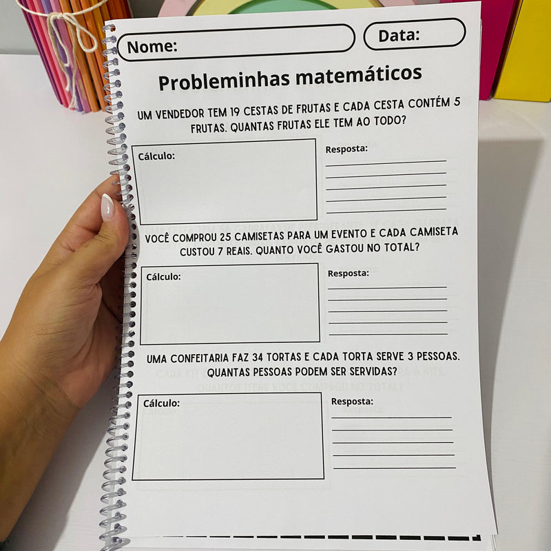 Apostilas de Multiplicação – Dezenas e/ou Centenas - você escolhe!