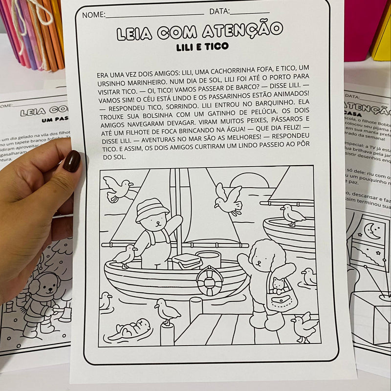 Atividades Bobbie – 15 págs - material especial que une leitura, diversão e aprendizagem em um só lugar!