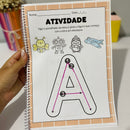 Apostila do Alfabeto - Cada página trabalha uma letra com atividades claras e objetivas!