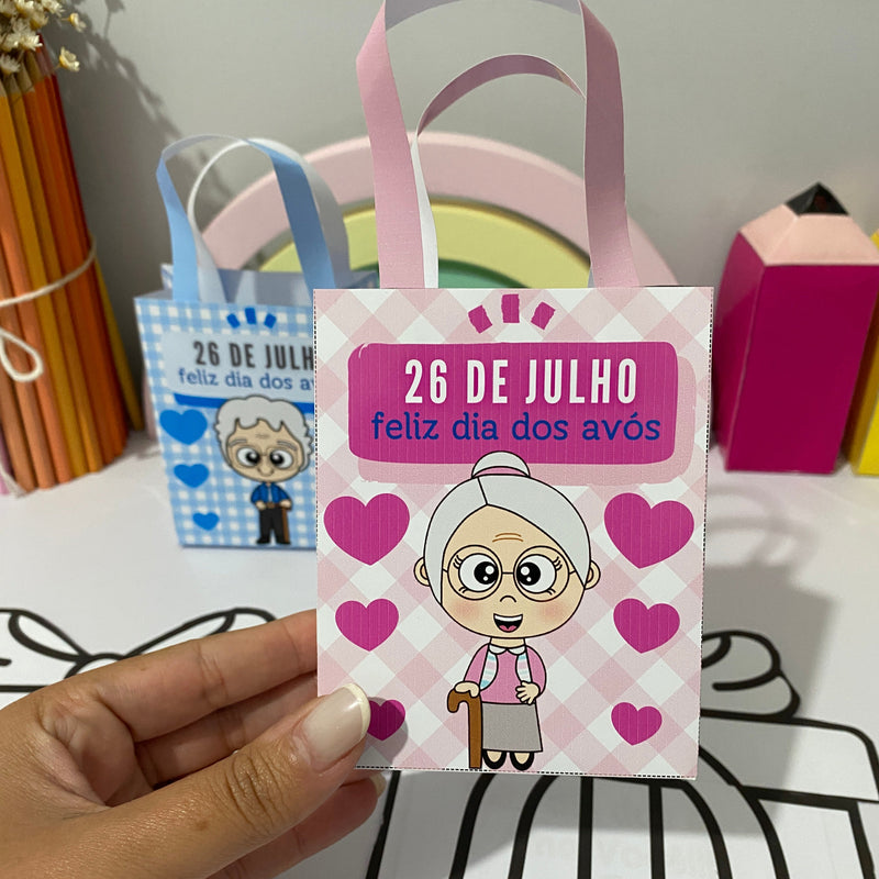 Sacolinha e cartão interativo - Dia dos Avós